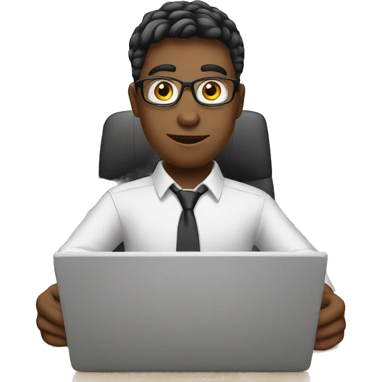 office boy with laptop emoji