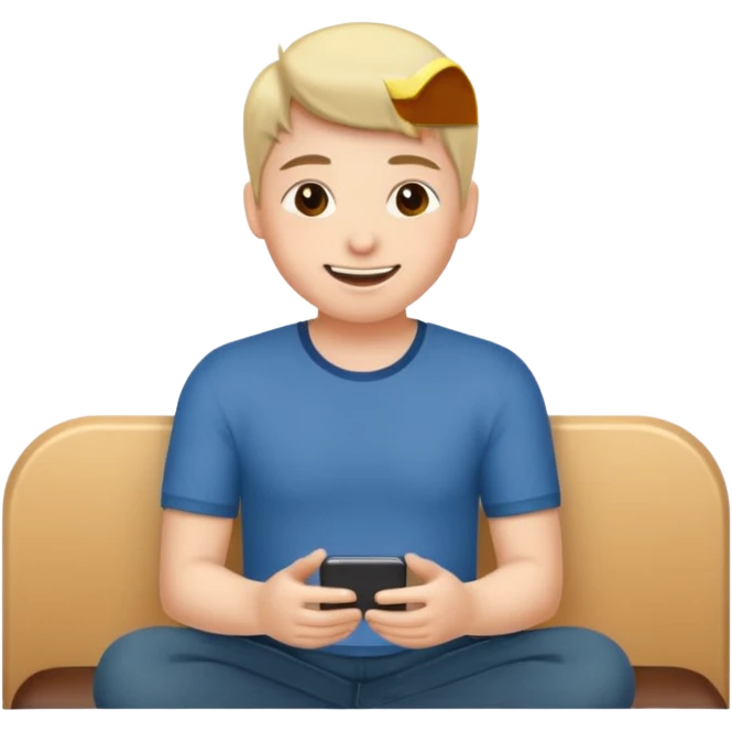 We both sat down, and she started the conversation emoji