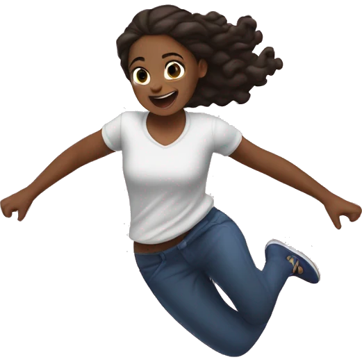 caroline nappo jumping on a trampolineon emoji