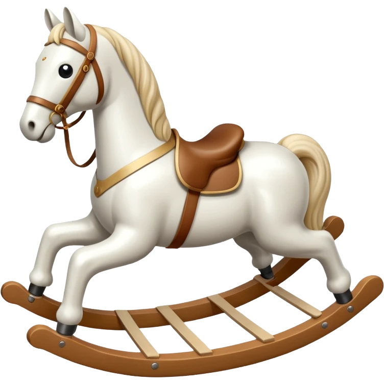 white Rocking Horse emoji