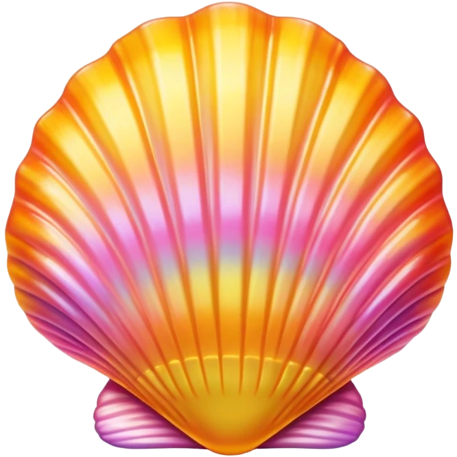 Hawaiian sunrise shell emoji