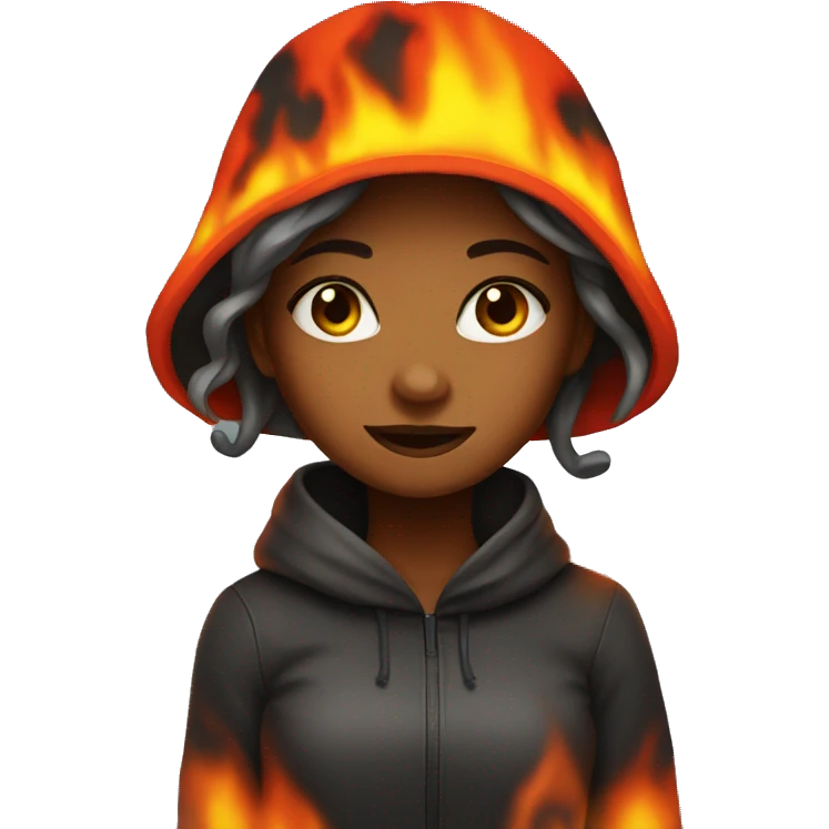 Girl in lava emoji