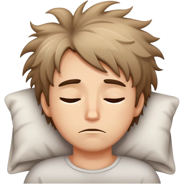 “a lazy and sleepy person emoji