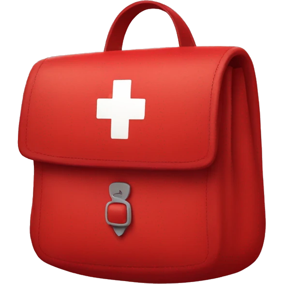 red cross-body bag emoji