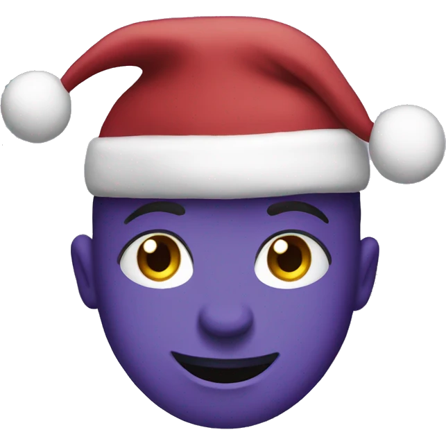 Purple christmas emoji