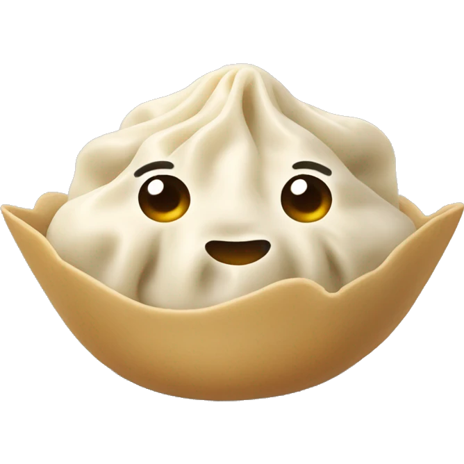 Dumpling with sauce emoji