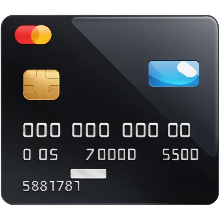 black credit card, no text emoji
