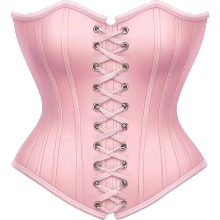 Pastel pink corset  emoji