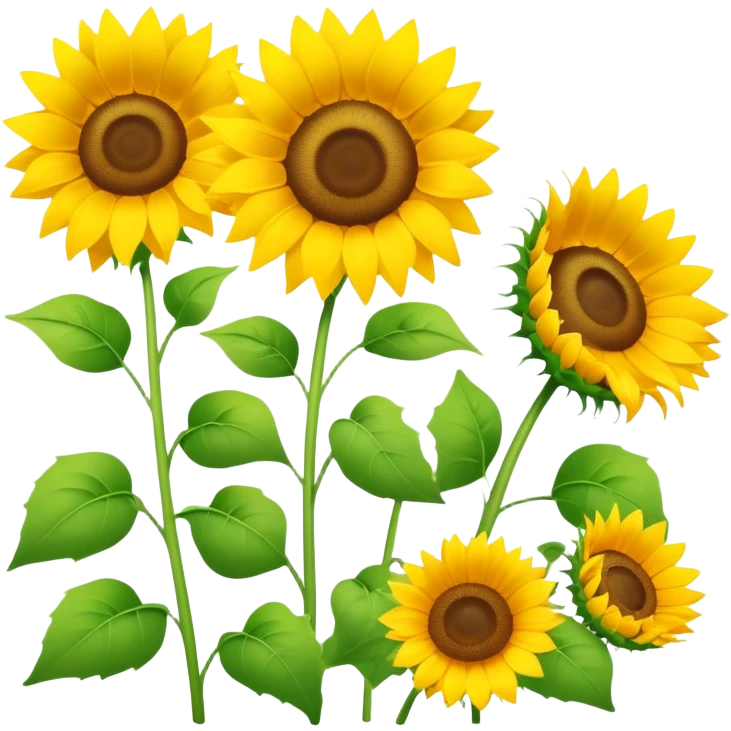 Sunflowers spelling happy Mother’s Day  emoji
