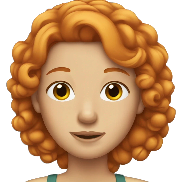 Ginger hair queen emoji