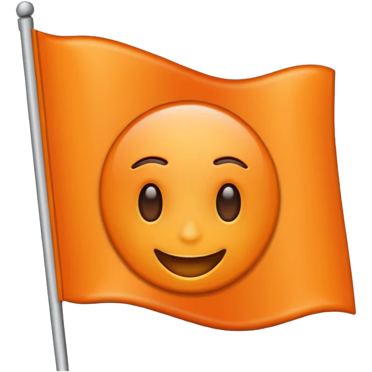 I want a flag emoji 🚩🚩 like this but flag should be orange emoji
