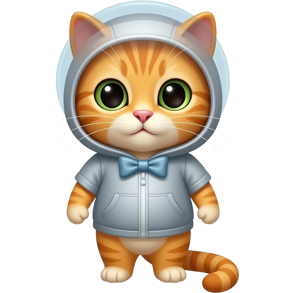 Рыжий кот в цилиндре emoji