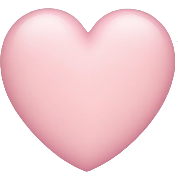 Light pink heart  emoji