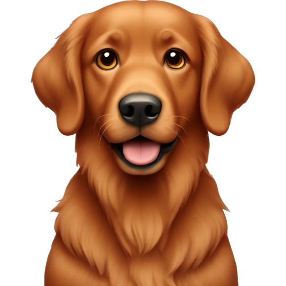 Brick red retriever  emoji