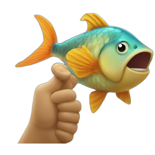 FISH THUMBS UP emoji