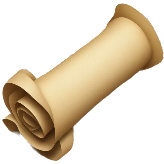 Paper scroll emoji