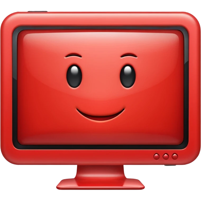 Red monitor emoji