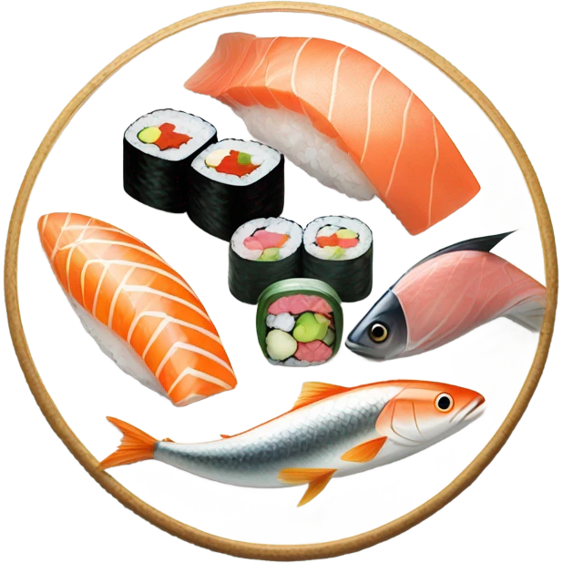 Sushi fish emoji