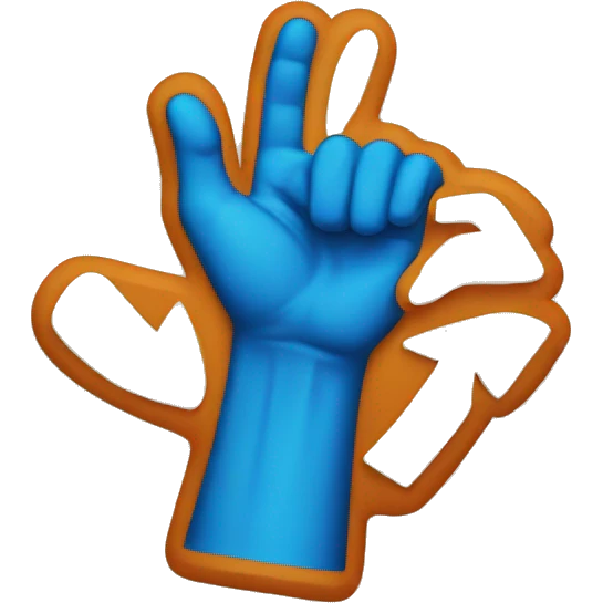 A hang loose sign with a not allowed symbol on top  emoji
