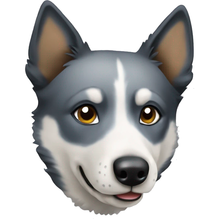 Husky blue heeler dog emoji