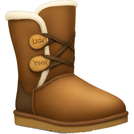Uggs shoes Brown  emoji