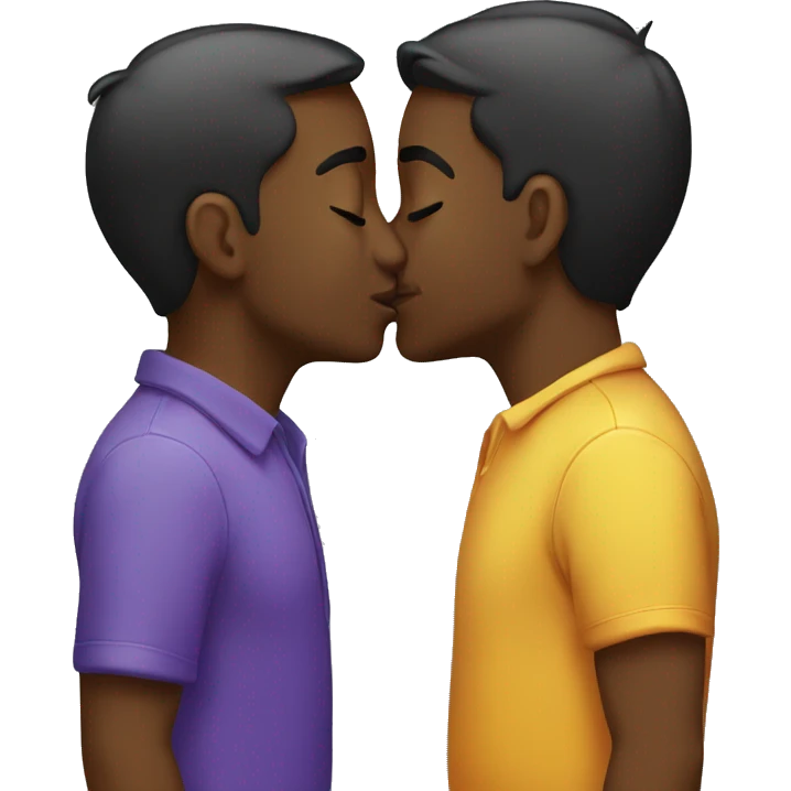 Gay kiss emoji