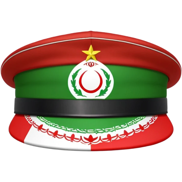 کلاه سرباز و پرچم ایران emoji