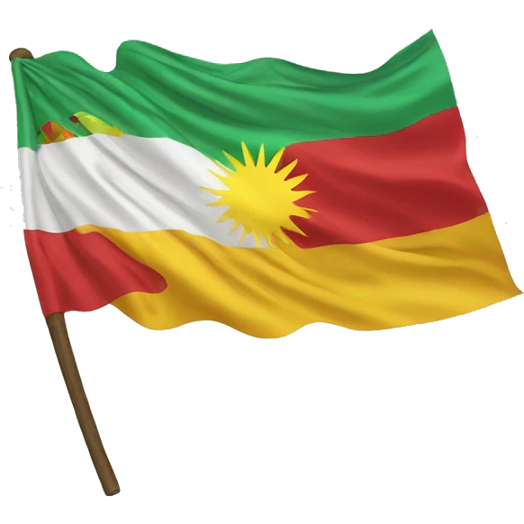 Drapeau kurd emoji