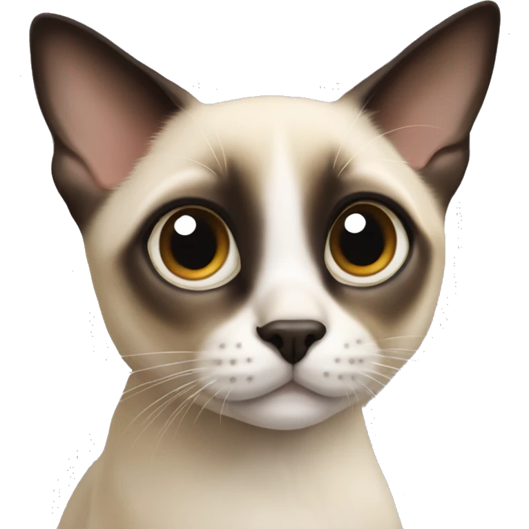  adorable Siamese cross eyed  emoji