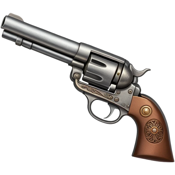 Old west revolver pistol emoji
