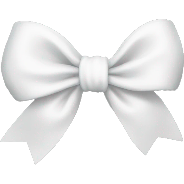 White bow emoji