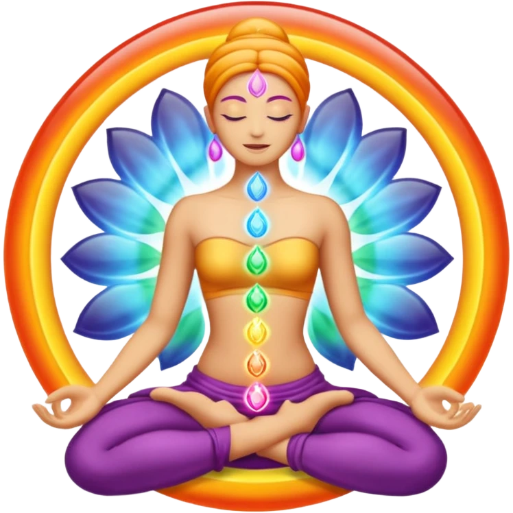 glowing chakras emoji