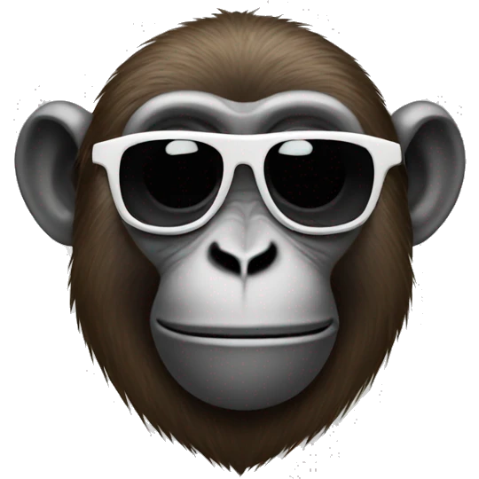Monkey wearing sunglasses  emoji