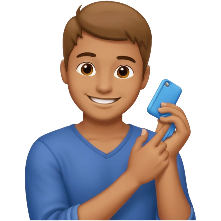 Emoji of a guy dusting off his shoulder with his hand emoji