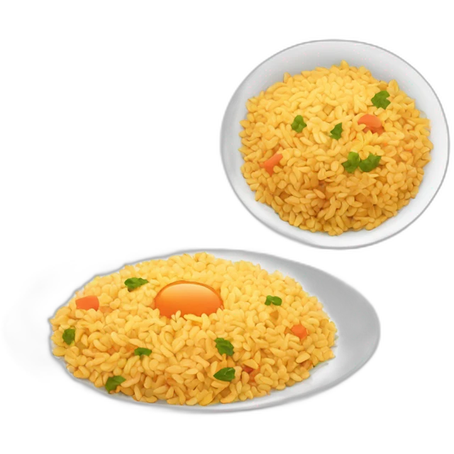Plate with pilaf emoji