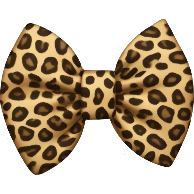 leopard bow emoji