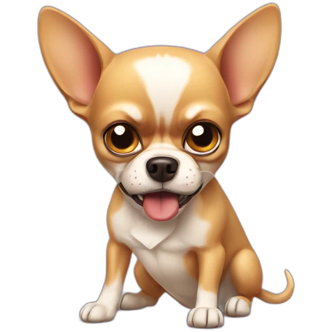 Angry chihuahua dog  emoji