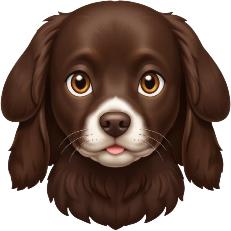 Dark brown Boykin spaniel  emoji