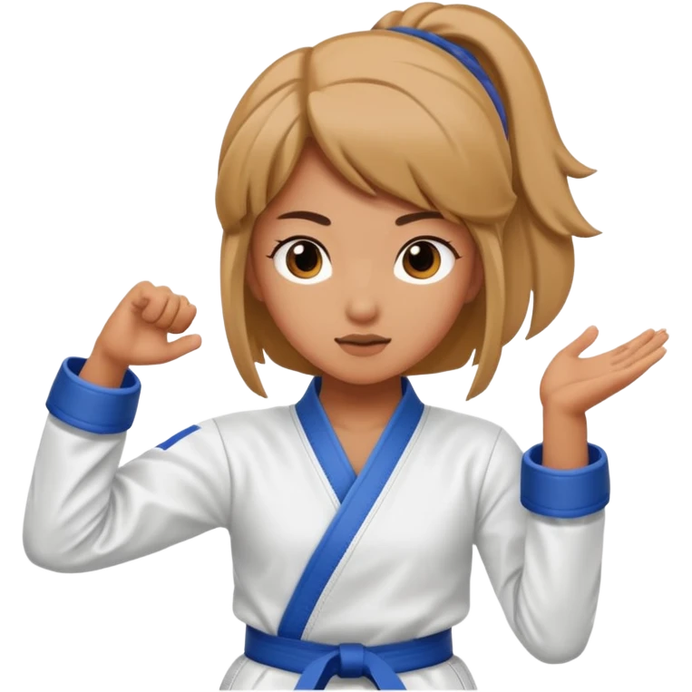 Taekwondo girl  emoji