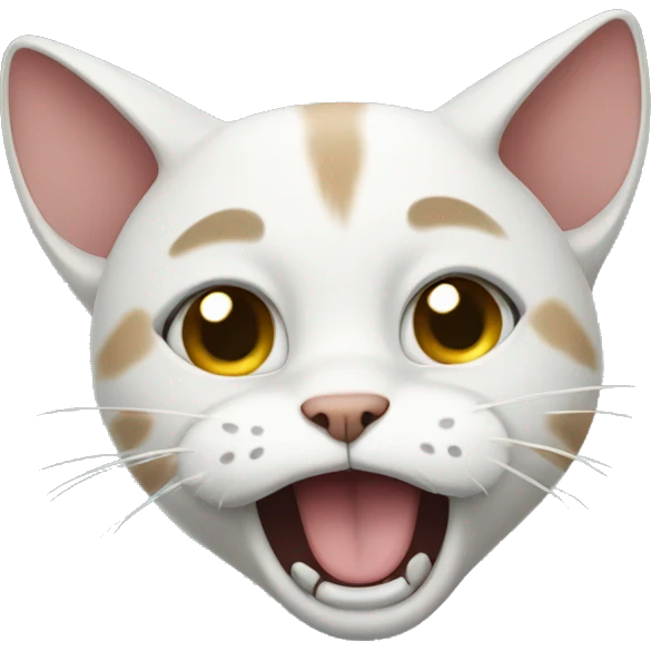 Cat crying and dancing emoji