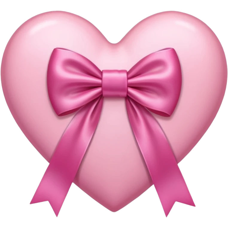 Pink heart with pink bow emoji