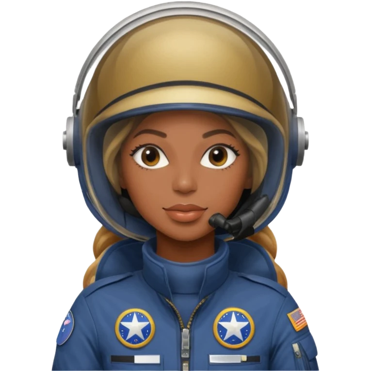 Beyonce as a fighter jet pilot emoji