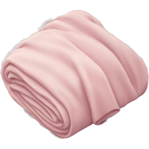 Light Pink folded blanket emoji