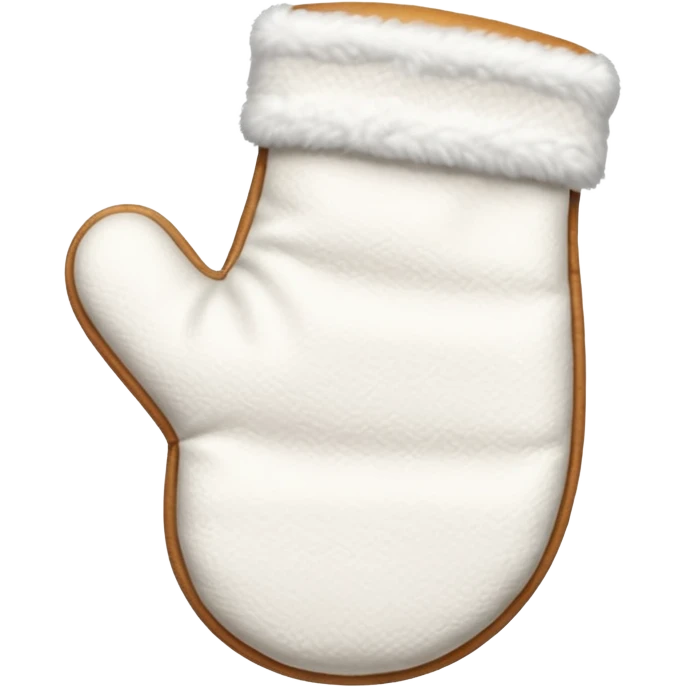 A white baking mitten emoji