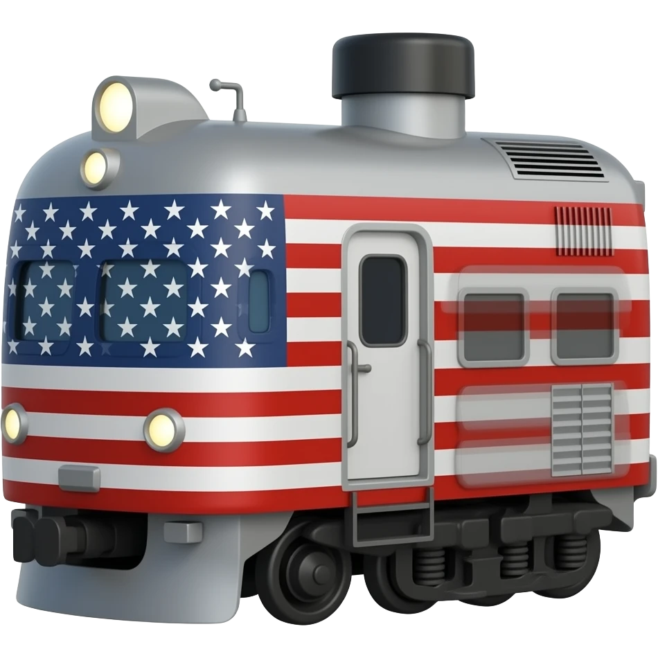 American made train emoji