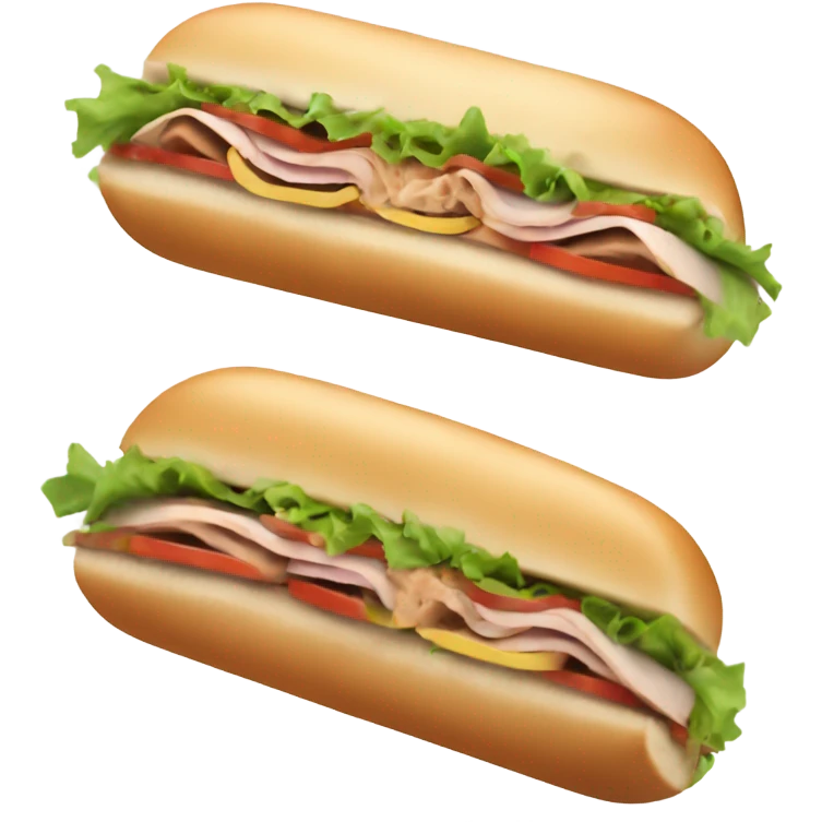 Turkey sub sandwich emoji