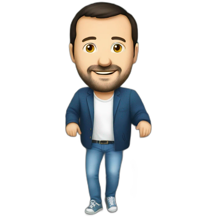 Matteo Salvini on a bridge emoji