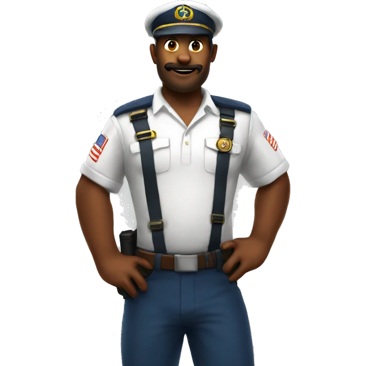 Captain Cellulite as a gamer emoji