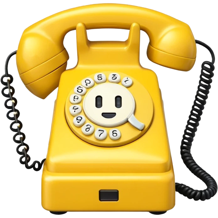 sarı telefon emoji