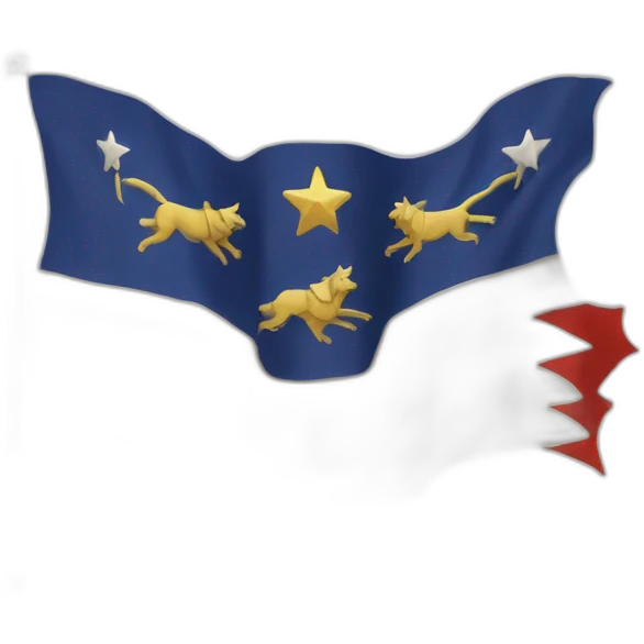 drapeau Tchétchénie loup emoji